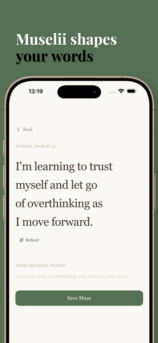 Muselii shapes your words